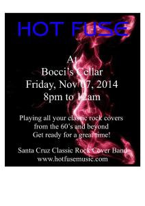 Hot Fues at Bocci's Cellar Flyer Nov 7, 2014_1